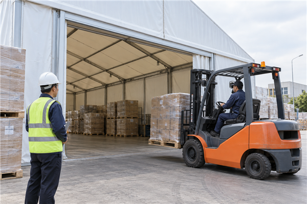 Custom tent project visual for Commercial Tent Door Types: Choosing Access for People, Vehicles and Goods