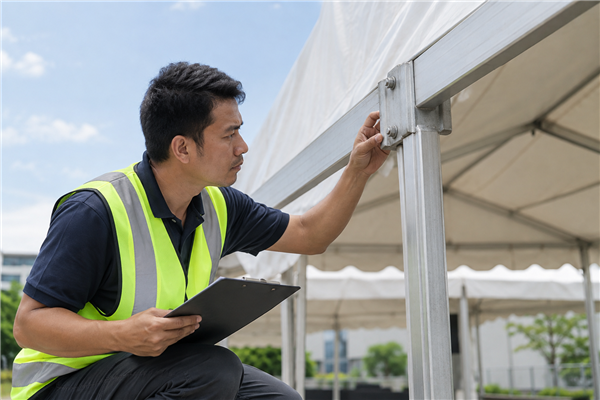 Custom tent project visual for Commercial Tent Maintenance Checklist for Operators and Rental Fleets