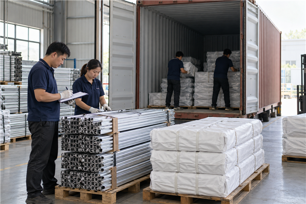 Industrial tent installation or covered vehicle and logistics space for Custom Tent Container Loading: How to Plan Shipment Space and Site Handover